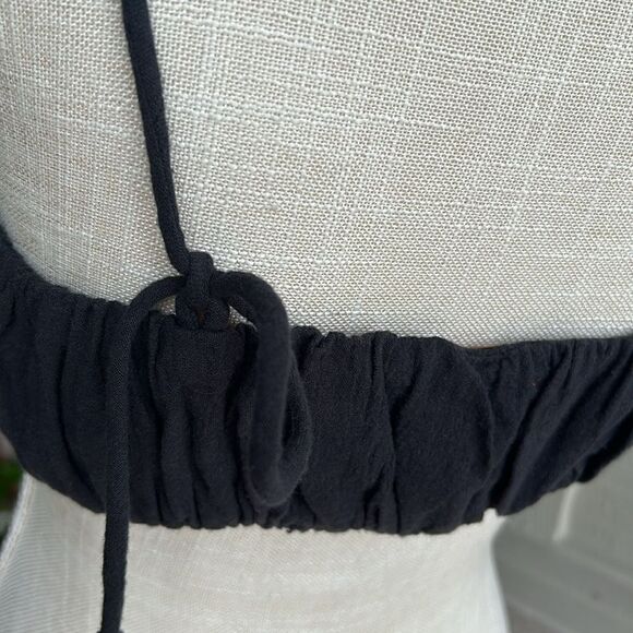 NWT FREE PEOPLE THE PRETTIEST EYELET EMBROIDERED CROP BANDEAU TOP SIZE: M - Picture 7 of 10